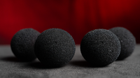 Magic Sponge Balls 50PK BLACK 1.5" by Murphy's Magic

