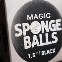 Magic Sponge Balls 50PK BLACK 1.5" by Murphy's Magic