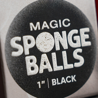 Magic Sponge Balls 50PK BLACK 1" by Murphy's Magic