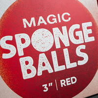 Magic Sponge Balls 50PK RED 3" by Murphy's Magic