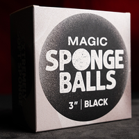 Magic Sponge Balls 50PK BLACK 3" by Murphy's Magic