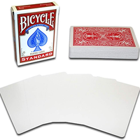 Magnetic Card - Bicycle Cards (2 Per Package) Blank Face Red by Chazpro - Trick