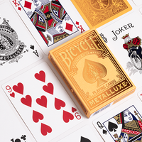 Bicycle Metalluxe Orange Playing Cards by US Playing Card Co.