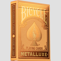 Bicycle Metalluxe Orange Playing Cards by US Playing Card Co.