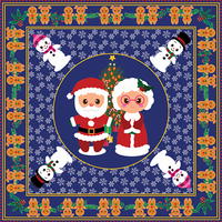 Christmas Bandana Gingerbread by Lee Alex