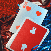 Limited Holographic Edition Surprise Deck V5 (Red) Playing cards by Bacon Playing Card Company