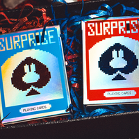 Limited Holographic Edition Surprise Deck V5 (Red) Playing cards by Bacon Playing Card Company