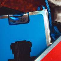 Limited Holographic Edition Surprise Deck V5 (Blue) Playing cards by Bacon Playing Card Company