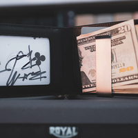 FPS Wallet True Black Leather (Gimmicks and Online Instructions) by Magic Firm - Trick