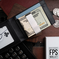 FPS Wallet True Black Leather (Gimmicks and Online Instructions) by Magic Firm - Trick