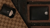 FPS Wallet True Black Leather (Gimmicks and Online Instructions) by Magic Firm - Trick
