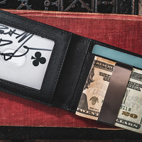 FPS Wallet True Black Leather (Gimmicks and Online Instructions) by Magic Firm - Trick
