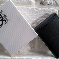 FPS Wallet True Black Leather (Gimmicks and Online Instructions) by Magic Firm - Trick
