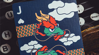 The Dragon (Blue Gilded) Playing Cards
