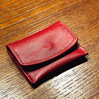 The Cowhide Coin Wallet (Red) by Bacon Magic - Trick