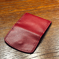 The Cowhide Coin Wallet (Red) by Bacon Magic - Trick