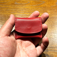 The Cowhide Coin Wallet (Red) by Bacon Magic - Trick