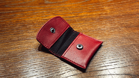 The Cowhide Coin Wallet (Red) by Bacon Magic - Trick

