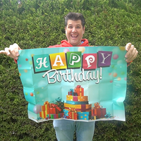 FLASHY BANNER (HAPPY BIRTHDAY) by George Iglesias & Twister Magic - Trick