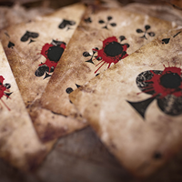 Deadwood Marked (Red) Playing Cards  by Matthew Wright and Mark Bennett