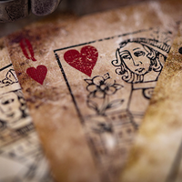 Deadwood Marked (Red) Playing Cards  by Matthew Wright and Mark Bennett