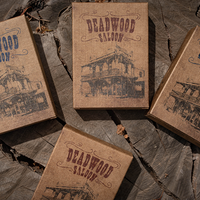 Deadwood Marked (Red) Playing Cards  by Matthew Wright and Mark Bennett