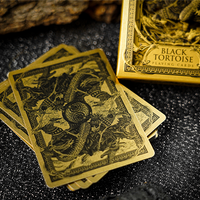 Black Tortoise Black Gold Box Set by Ark Playing Cards