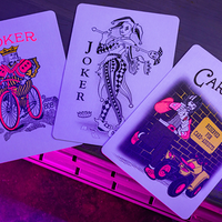 Bicycle Star-Fire Pink Neon Playing Cards