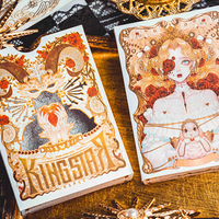 Silence V3 (White) Playing Cards by KING STAR