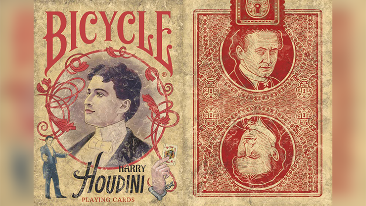 Harry Houdini Bicycle Playing Cards by Collectible Playing Cards