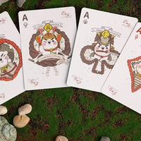 Samurai Otter Playing Cards - Hono Edition (Standard red) Playing Cards