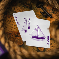 Lighthouse Dusk Playing Cards by EmilySleights