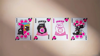 Bicycle Cat (Pink) Playing Cards by US Playing Card Co.

