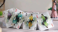 Flower Moon V2 (Lotus Pond) Playing Cards by King Star
