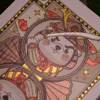 Samurai Otter Playing Cards - Bushido Edition (Scarlet) Playing Cards