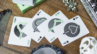 Reflections Epiphany (Green) Playing Cards by Emily Sleights
