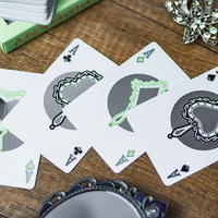 Reflections Epiphany (Green) Playing Cards by Emily Sleights