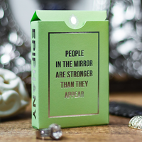 Reflections Epiphany (Green) Playing Cards by Emily Sleights