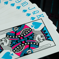 FULTONS Arcade TRON Edition Pink and Blue Foil Playing Cards