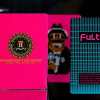 FULTONS Arcade TRON Edition Pink and Blue Foil Playing Cards