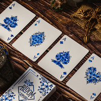 Bloom Sapphire Playing Cards by EmilySleights52