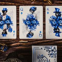 Bloom Sapphire Playing Cards by EmilySleights52