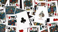 Plastic Paisley Poker Red Playing Cards by Dutch Card House Company
