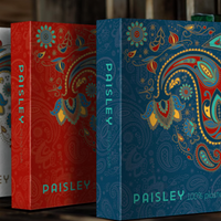 Plastic Paisley Poker Red Playing Cards by Dutch Card House Company