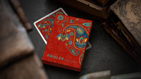 Plastic Paisley Poker Red Playing Cards by Dutch Card House Company
