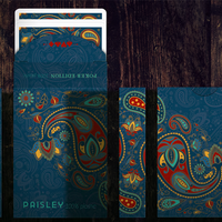 Plastic Paisley Poker Blue Playing Cards by Dutch Card House Company