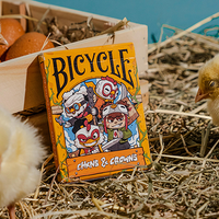 BICYCLE CHKNS & CROWNS PLAYING CARDS