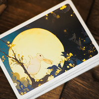 Round Moon Playing Cards by TCC Fashion