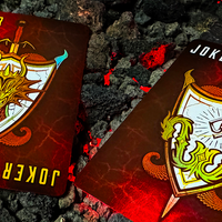 Draconian Crimson Playing Cards by Midnight Cards