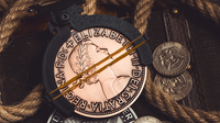 L Holder (Single Jumbo Coin 2.7"-3.2") by Long Long & Bacon Magic
